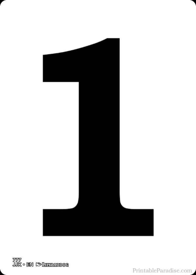 One